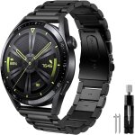 22mm stainless steel strap for huawei watch gt 3 46mm / gt 4 46mm / gt 2 46mm / gt 2 pro / gt 2e, huawei ...