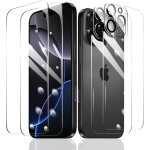 2�film protection d'�cran pour iphone 16 pro max + 2�protection camera objectif arriere appareil photo ...