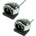 2p support de chargeur compatible avec samsung galaxy 8 7 6 5 40mm 44mm / 8 classic 46mm / ultra 47mm ...