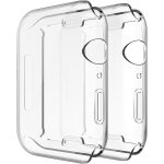 2pcs coque compatible pour apple watch 41mm srie 7 / 8 etui de protection complte etui en tpu ultra ...
