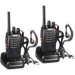 2pcs talkie walkie professionnel, pmr446 vox 16ch ctcss / dcs talkies - walkies longue porte radios, ...
