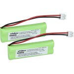 2x batterie compatible avec swissvoice dp500, dp550 bt, dp500 eco plus tlphone fixe sans fil (500mah, ...