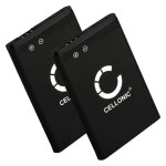 2x batterie pour t�l�phone portable samsung gt - c3520 / gt - e2530 / gt - e1190 / gt - e1150 / gt - ...