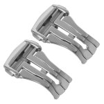 2x boucle d¿¿ployante ¿¿ boucle d¿¿ployante en acier inoxydable pour bracelet de montre de 18 mm pour ... 2x boucle d¿¿ployante ¿¿ boucle d¿¿ployante en acier inoxydable pour bracelet de montre de 18 mm pour ...