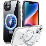 3 - en - 1 coque pour iphone 13 / 14 avec aimante support anneau bague, compatible avec magsafe, protection ...