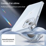 3 en 1 verre tremp� et coque pour iphone 15 plus, [coussin d'air int�gr�] anti - jaunissement souple ...
