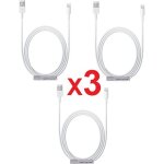 3 chargeur cable compatible pour apple iphone 5 / 5s / 6 / 6s / 7 / 8 / 6 + / 6s + / 7 + / 8 + / x / ...