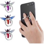 3 coques en m�tal pour anneau de t�l�phone, anneau de t�l�phone pour abeille, couvre - doigts rotatifs ...