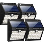 ?3 modes intelligents?lampe solaire extérieur, 4 pack 46 led lumière solaire etanche eclairage solaire ... ?3 modes intelligents?lampe solaire extérieur, 4 pack 46 led lumière solaire etanche eclairage solaire ...
