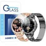 [3 pack] 9h tempered glass screen protector for lige / dekefit i58 1. 32 inch smartwatch anti - scratch ...