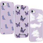 3 pi�ces coque pour iphone 8 / 7 / se 2020 / se 2022 4, 7 , ultra fine souple silicone tpu avec aesthetic ...