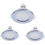 3 spots led encastrables pour placoplatre, dimmable avec gradateur triac, 220v 5w 550 lumen, ø87mm x ... 3 spots led encastrables pour placoplatre, dimmable avec gradateur triac, 220v 5w 550 lumen, ø87mm x ...