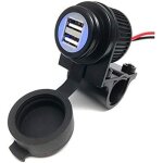 3. 3 amp universal motorcycle chargeur usb - pour gps, sat nav, smart phone, etc.