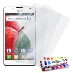 3 x film de protection lg optimus l7 ii (l7 2) transparent anti rayures