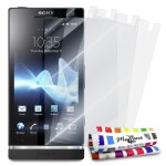 3 x film de protection sony xperia arc hd transparent anti rayures