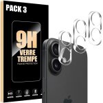 3 x protection objectif pour iphone 17, verre trempé anti - rayures antichoc rigide - efconnection 3 x protection objectif pour iphone 17, verre trempé anti - rayures antichoc rigide - efconnection