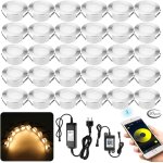 30x bluetooth dimmable blanc chaud spot encastrable exterieur 1. 5w Ø61mm ip67 etanche intelligent spot ...