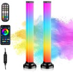 360 rgb barres led, 33cm losange gaming led smart lampes avec 16 millions couleurs, sync avec musique ...
