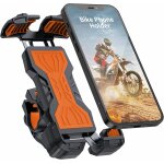 360 rotation adjustable motorcycle phone holder for iphone / samsung / xiaomi / huawei series smartphone ...