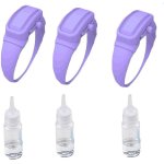 3pc distributeurs de liquide de bracelet - distributeur de gel en silicone avec 3 bouteilles séparées ... 3pc distributeurs de liquide de bracelet - distributeur de gel en silicone avec 3 bouteilles séparées ...