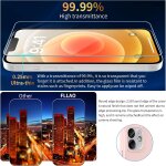 4 en 1 coque pour iphone 12 avec 2 verre tremp� et 1 cam�ra protecteur, [coussin d'air int�gr�] antichoc ...