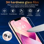 4 en 1 coque pour iphone 13 avec 2 verre tremp et 1 camra protecteur, [protection militaire] antichoc ...