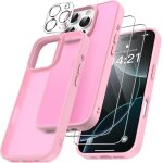 4 en 1 coque pour iphone 16 pro max avec 2 verre tremp� et 1 cam�ra protecteur, [coussin d'air int�gr�] ...