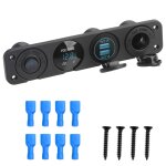 4 en 1 panneau de commutation etanche voltmtre numrique 12v puissance voiture double usb chargeur prise ...