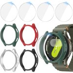 4 + 4pi�ces coque 40mm pour samsung galaxy watch 7 protection ecran, anti - rayures pc etui + hd protecteur ...