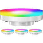 4 ampoules gx53 led rgb, blanc chaud - blanc froid (2900 - 6100 k), 6, 6 w, 670lm, 107, smart home, wifi, ...