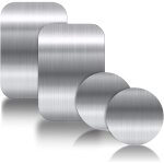 4 pices plaques mtalliques avec adhsif 3m pour support tlphone voiture magntique / support voiture ...