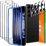 4 pieces tempered glass for samsung galaxy s23 fe 5g accessory 9h glass screen protector 4 pieces protection ...
