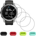 4 pi�ces verre tremp� protection ecran pour garmin fenix 7 47mm / fenix 7 sapphire solar 47mm + 4 pcs ...