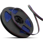 4 - pin extension connecteur câble cordon fil pour 3528 5050 rgb led strip light, 20m 4 - pin extension connecteur câble cordon fil pour 3528 5050 rgb led strip light, 20m