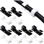 40 pcs clips c�bles adh�sives, clips attache c�bles autocollant pour rangement fils electriques pour ...