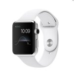 42mm bracelet remplacement bracelet en silicone blanc pour apple watch iwatch