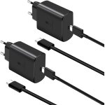 45w samsung usb - c chargeur ultra rapide type c t�l�phone android c�ble de charge bloc pour samsung ...