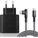 45w usb c chargeur rapide avec c�ble compatibles avec samsung galaxy s24 ultra, s23 ultra, s22 ultra, ...