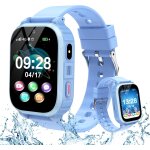 4g montre connecte enfant gps, appel vido, rveil, appareil photo, mode scolaire, jeux, chat, montre ...