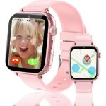 4g montre connect�e enfant, montre gps enfant tracker avec appel vid�o sim chat vocal sos r�veil jeux ...