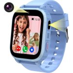 4g montre connect�e enfant gps, montre gps enfant tracker avec appel vid�o sos r�veil appareil cam�ra ...