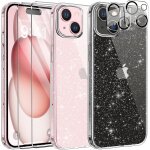 5 en 1 coque compatible avec iphone 15 paillettes avec 2 tempered glass et 2 protections pour appareil ... 5 en 1 coque compatible avec iphone 15 paillettes avec 2 tempered glass et 2 protections pour appareil ...