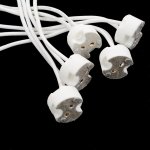 5 / 10 pices ampoule led prise de base de support de mr11 mr16 gu5. 3 g4 fil connecteur halogne