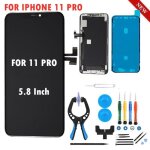 5, 8  ecran iphone 11 pro complet + lcd vitre tactile sur chassis