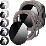 5 + 5 pi��ces pour samsung galaxy watch ultra 47mm(2025 / 2024) protection ?cran + coque, privacy verre ...
