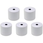 5 rouleaux de recharge pour calculatrices et caisses enregistreuses  impression non thermique papier ...