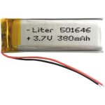 501646 lipo battery 3. 7v 380mah 1. 406wh 1s 5c for electronics rechargeable mobile phone led light - ...