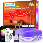 5m rvb ip68 neon ruban led flexible, wifi etanche led ruban exterieur compatible avec alexa, 120 led ... 5m rvb ip68 neon ruban led flexible, wifi etanche led ruban exterieur compatible avec alexa, 120 led ...