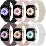 6 pack bracelets compatibles avec bracelet apple watch 40mm / 38mm / 41mm 44mm / 42mm / 45mm / 46mm / ...
