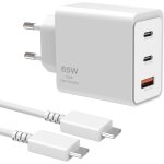 65w 3port chargeur rapide, usb c prise pour samsung galaxy s24 ultra / s24 + / s24 / s23 ultra / s23 ... 65w 3port chargeur rapide, usb c prise pour samsung galaxy s24 ultra / s24 + / s24 / s23 ultra / s23 ...